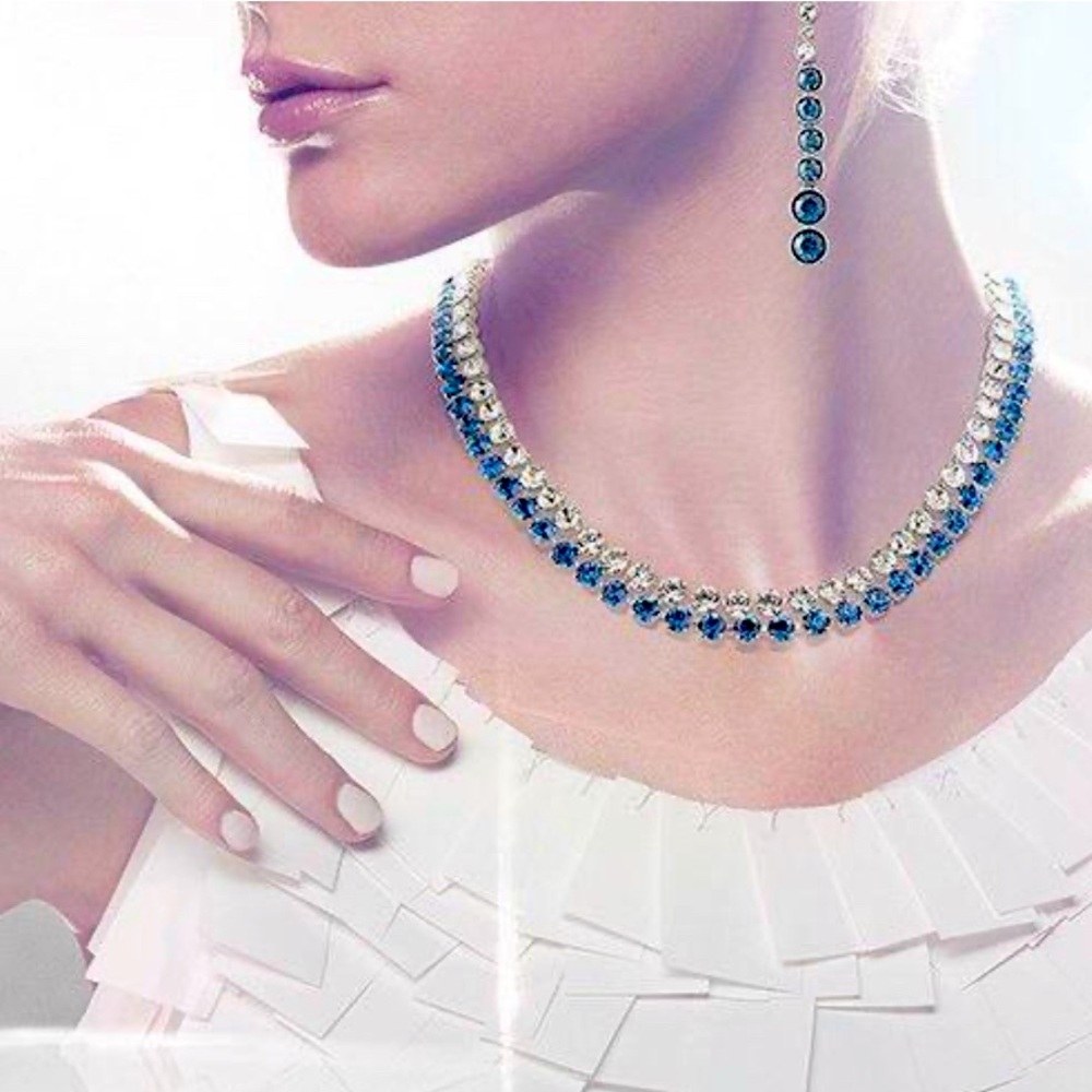 NEW SWAROVSKI BRILLIANT CRYSTAL NECKLACE! ADJUSTABLE, NEW WITH TAGS!